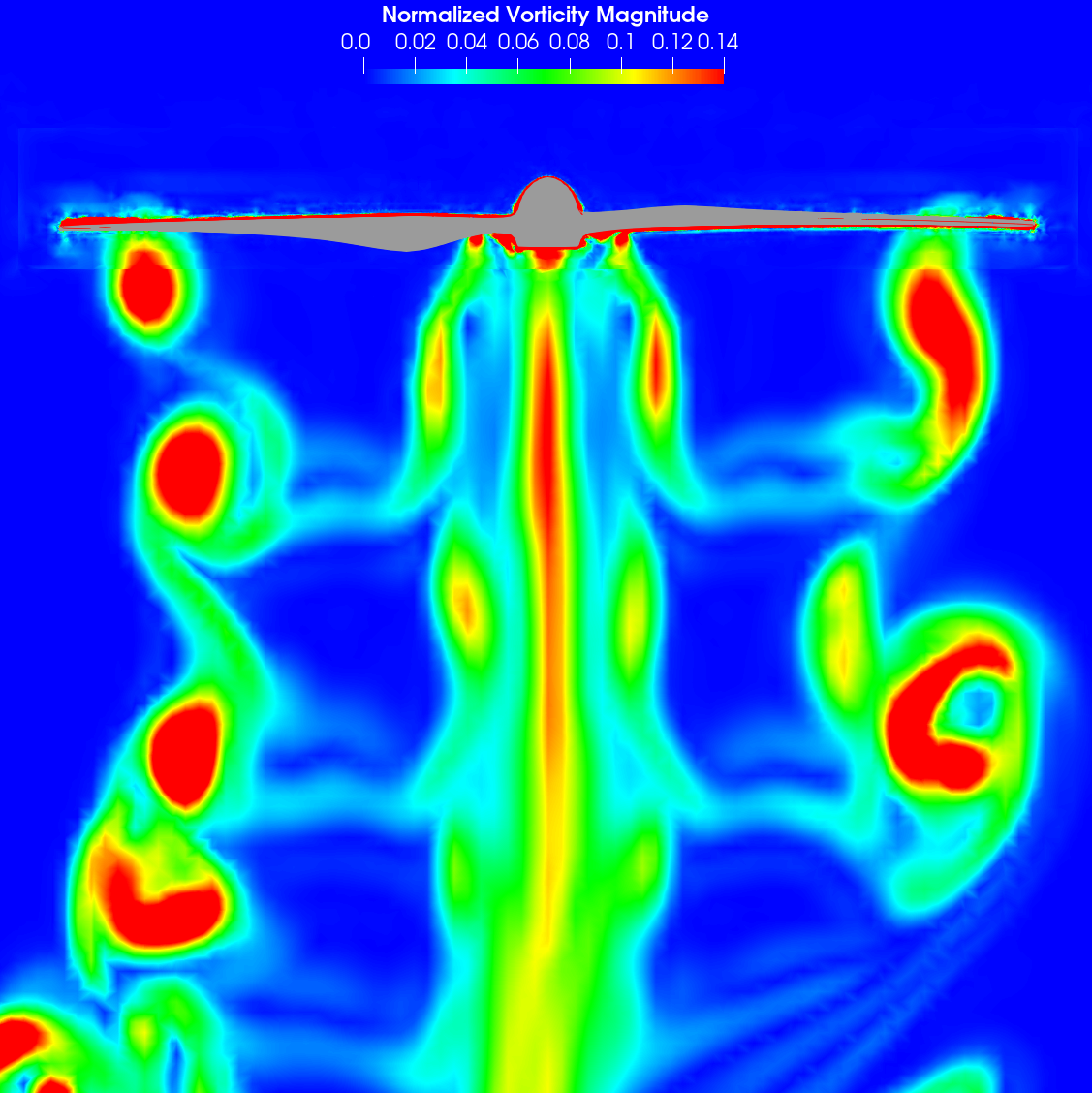Rotor wake vortex visualization
